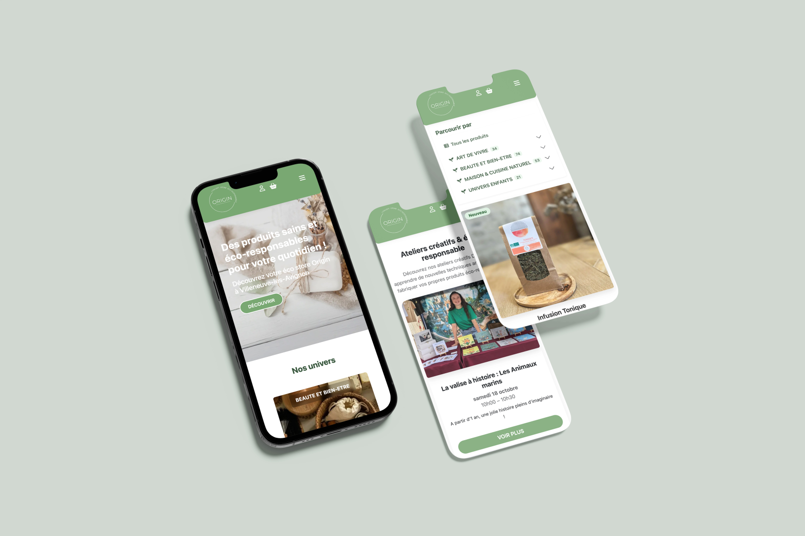 Image de galerie du projet Origin Eco Store - visuel 1